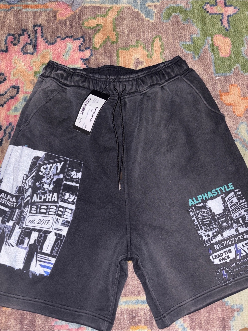 MENS ALPHASTYLE MANOD SWEATSHORT